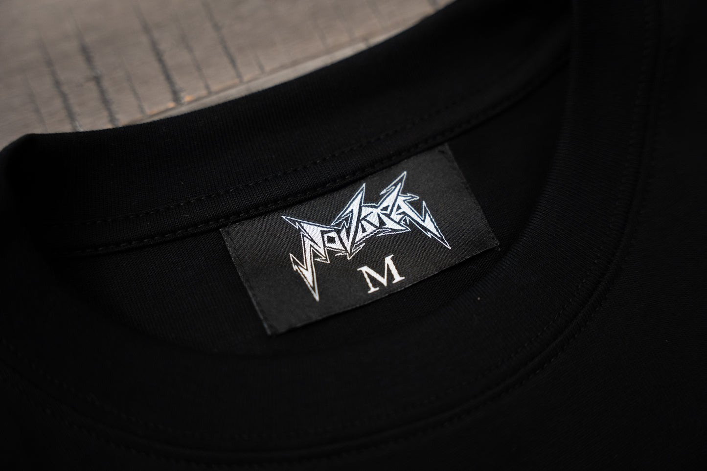Black Oversized Retro Futuristic Dither Tee
